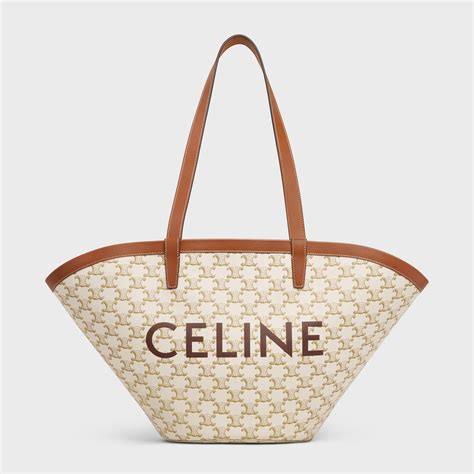 medium couffin bag in triomphe canvas celine print